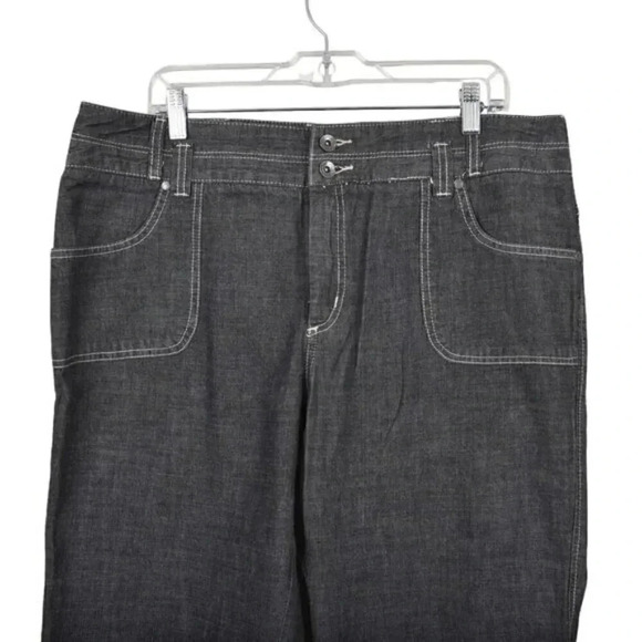 Vintage 90's Point Zero Nicole Benisti Wide Leg Jeans Gray NWT Size 15/16 - Picture 2 of 13